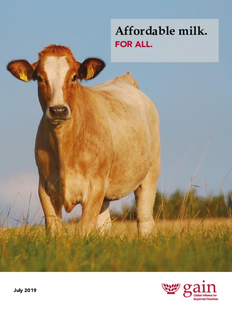 Affordable milk. For all.