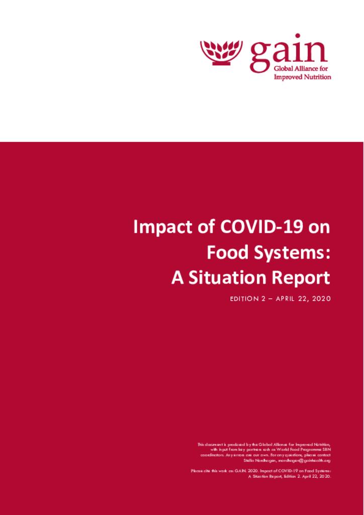 Impact of COVID-19 on food systems: a situation report II