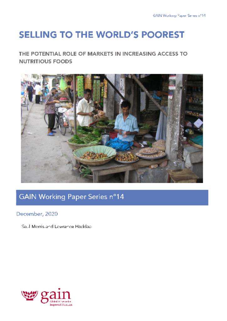 GAIN Working Paper Series 14 - Selling to the world's poorest