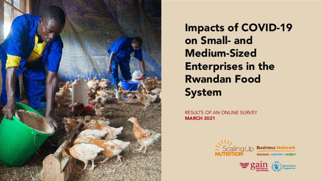 Impacts of COVID-19 on small- and medium-sized enterprises in the Rwandan food system