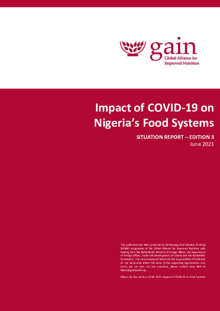 Impact of COVID-19 on Nigeria’s Food Systems