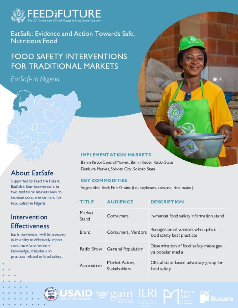 EatSafe Interventions in Nigeria: Progress Update