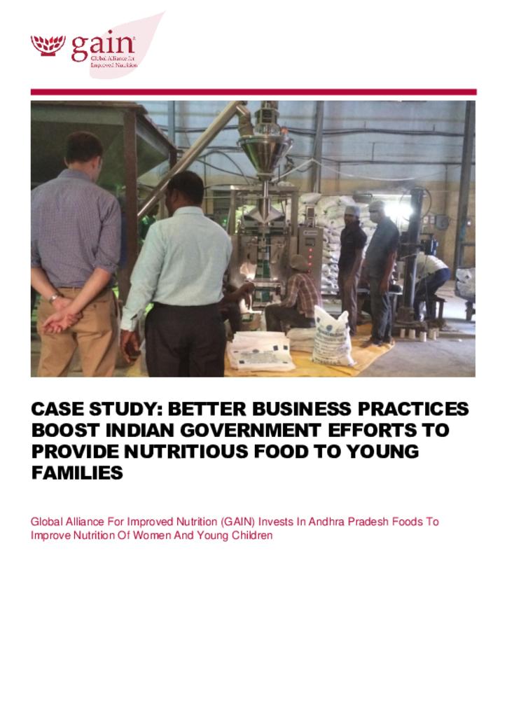 Case study: better business practices boost Indian government efforts to provide…