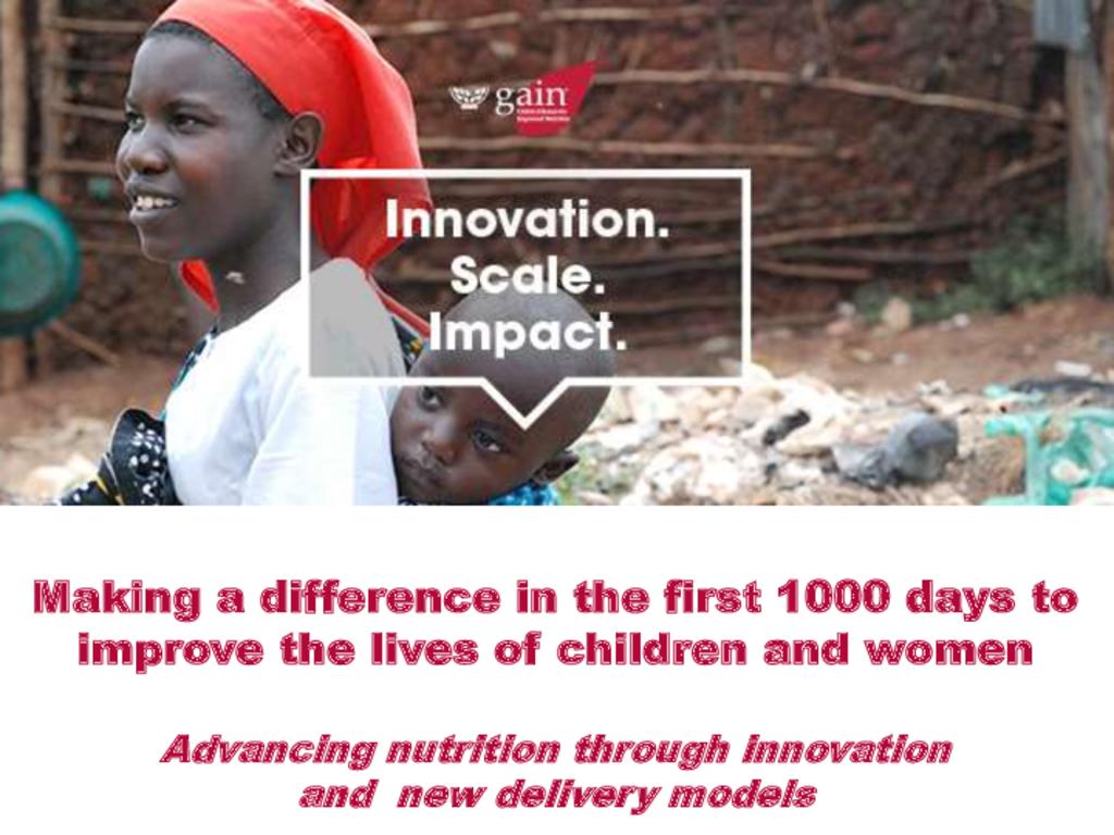 Making a difference 1000 days children women Liere 2015