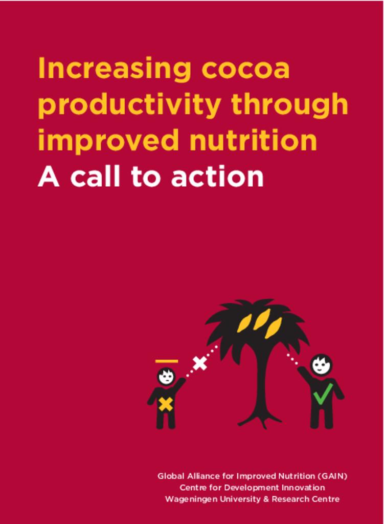 Increasing cocoa productivity through improved nutrition: a call to action