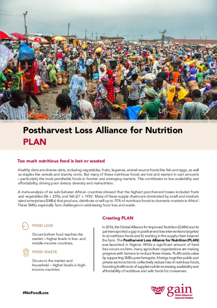 Postharvest Loss Alliance for Nutrition (PLAN) - Nigeria