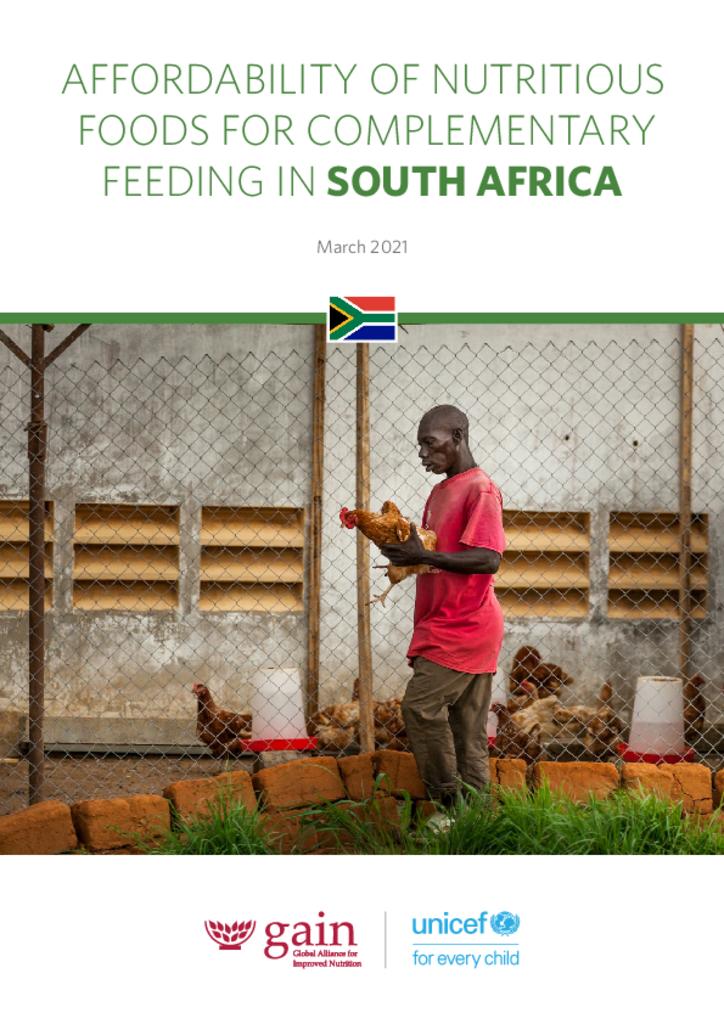 Affordability of nutritious foods for complementary feeding in South Africa
