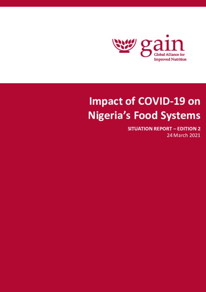 Impact of COVID-19 on Nigeria's food systems - Situation report - Edition II