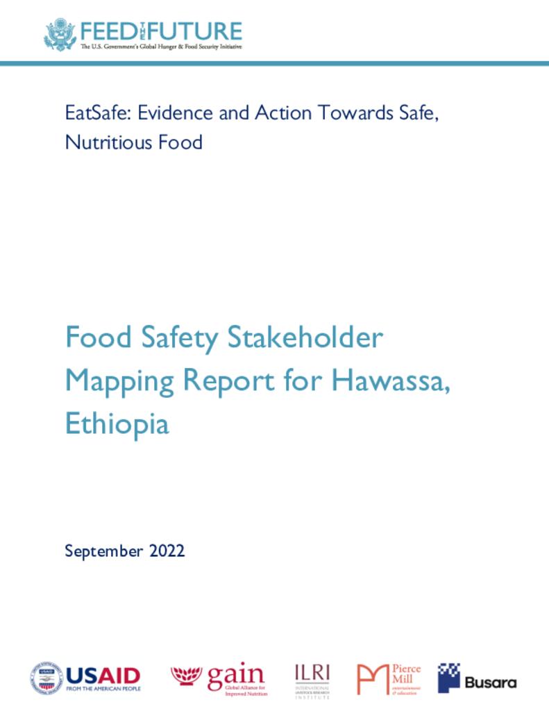 Food Safety Stakeholder Mapping Report for Hawassa, Ethiopia